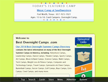 Tablet Screenshot of bestovernightcamps.com
